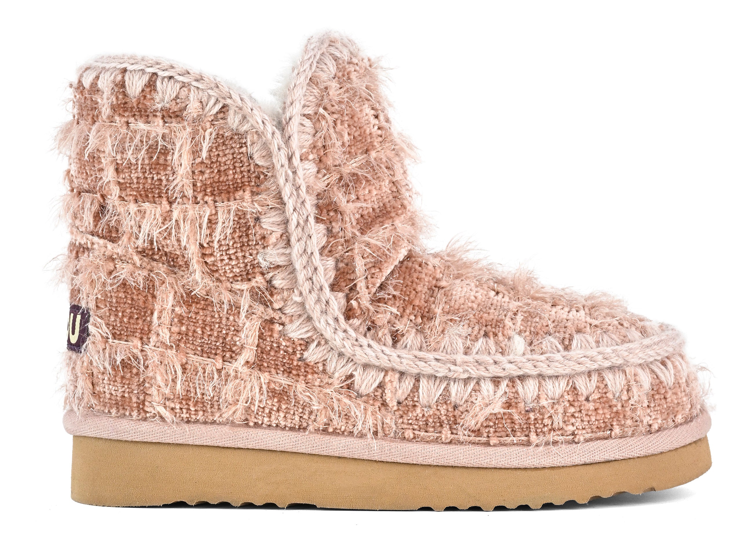 MOU Stivaletto Donna Eskimo 18 Textile Wool-Nude