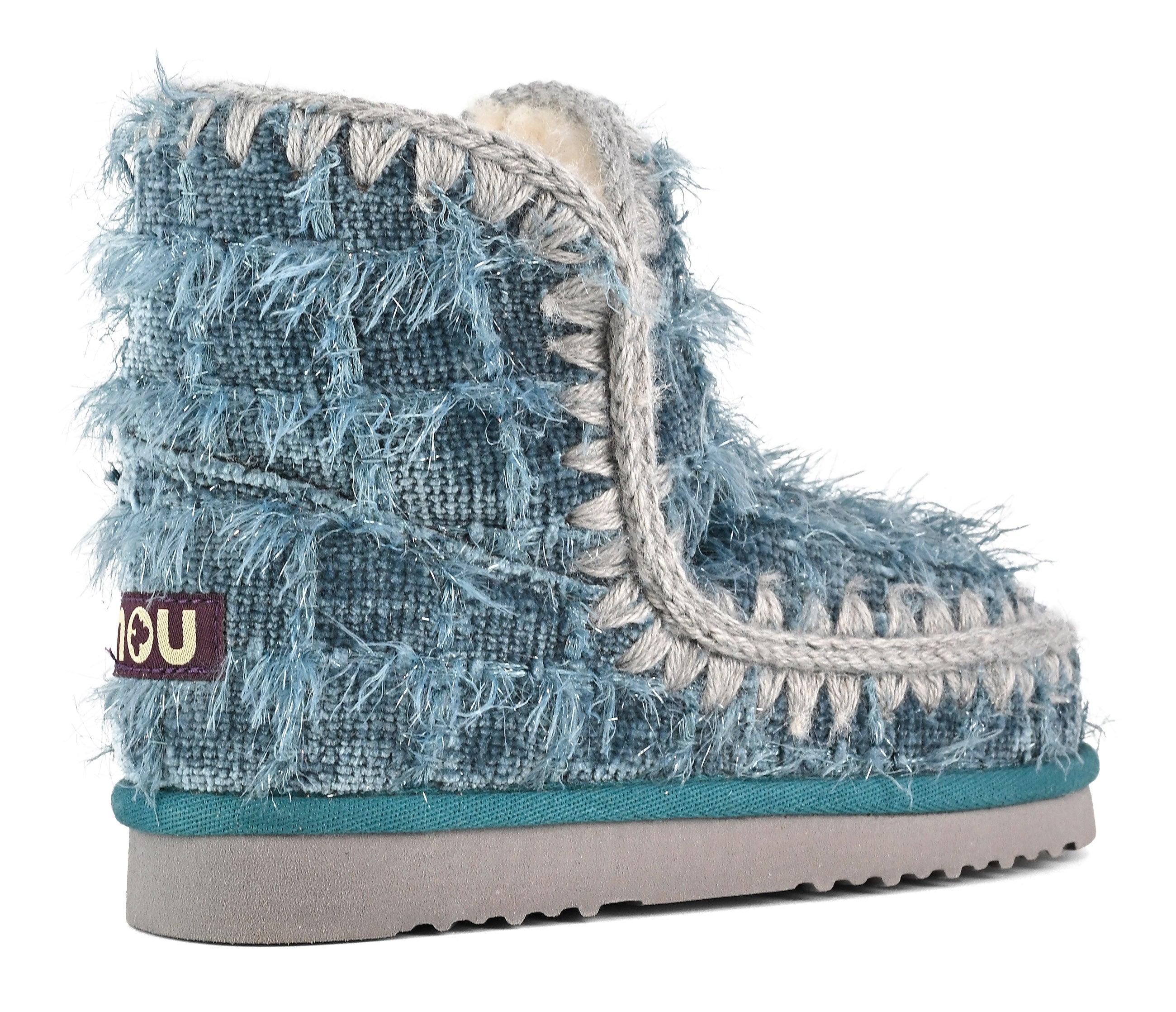 MOU Stivaletto Donna Eskimo 18 Textile Wool-Petroleo