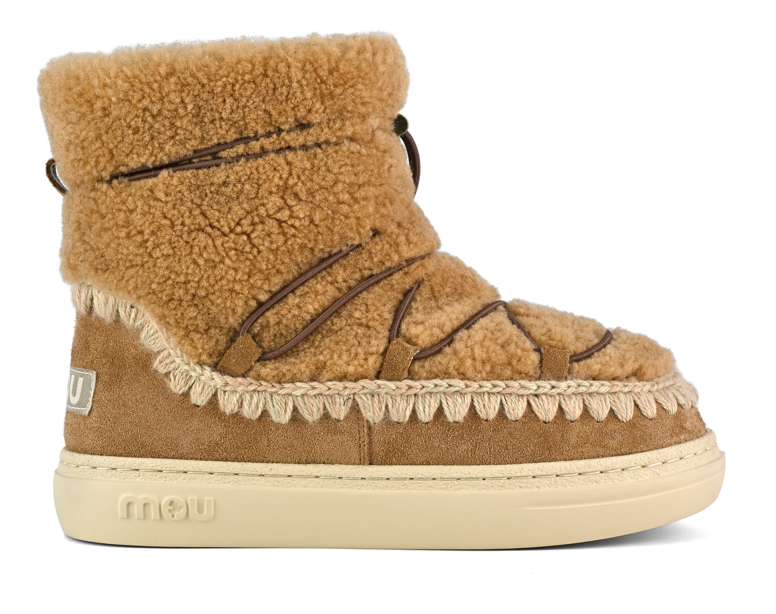 MOU Sneaker Donna Eskimo Bold Scoubidoo Lace-Cognac