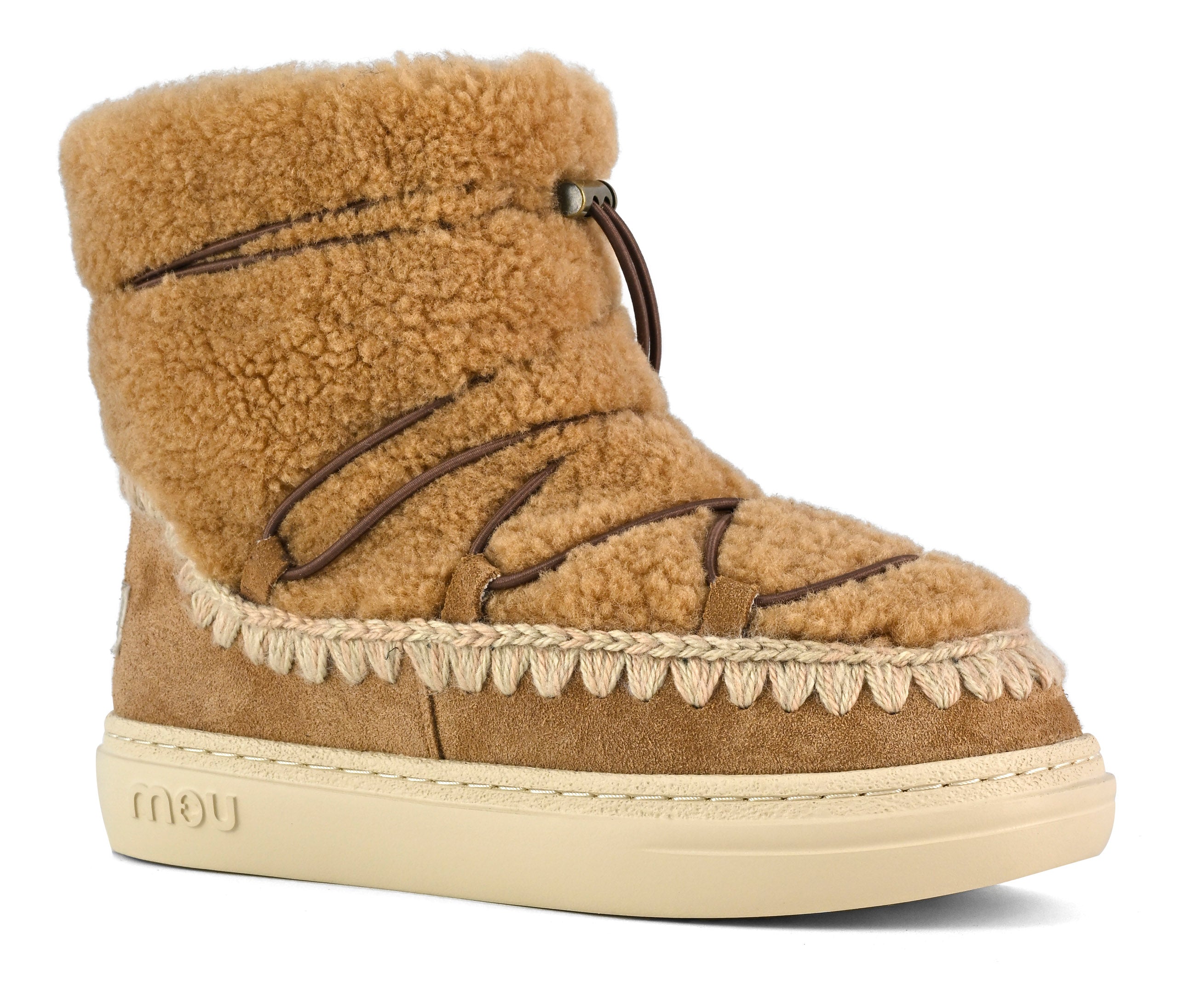 MOU Sneaker Donna Eskimo Bold Scoubidoo Lace-Cognac