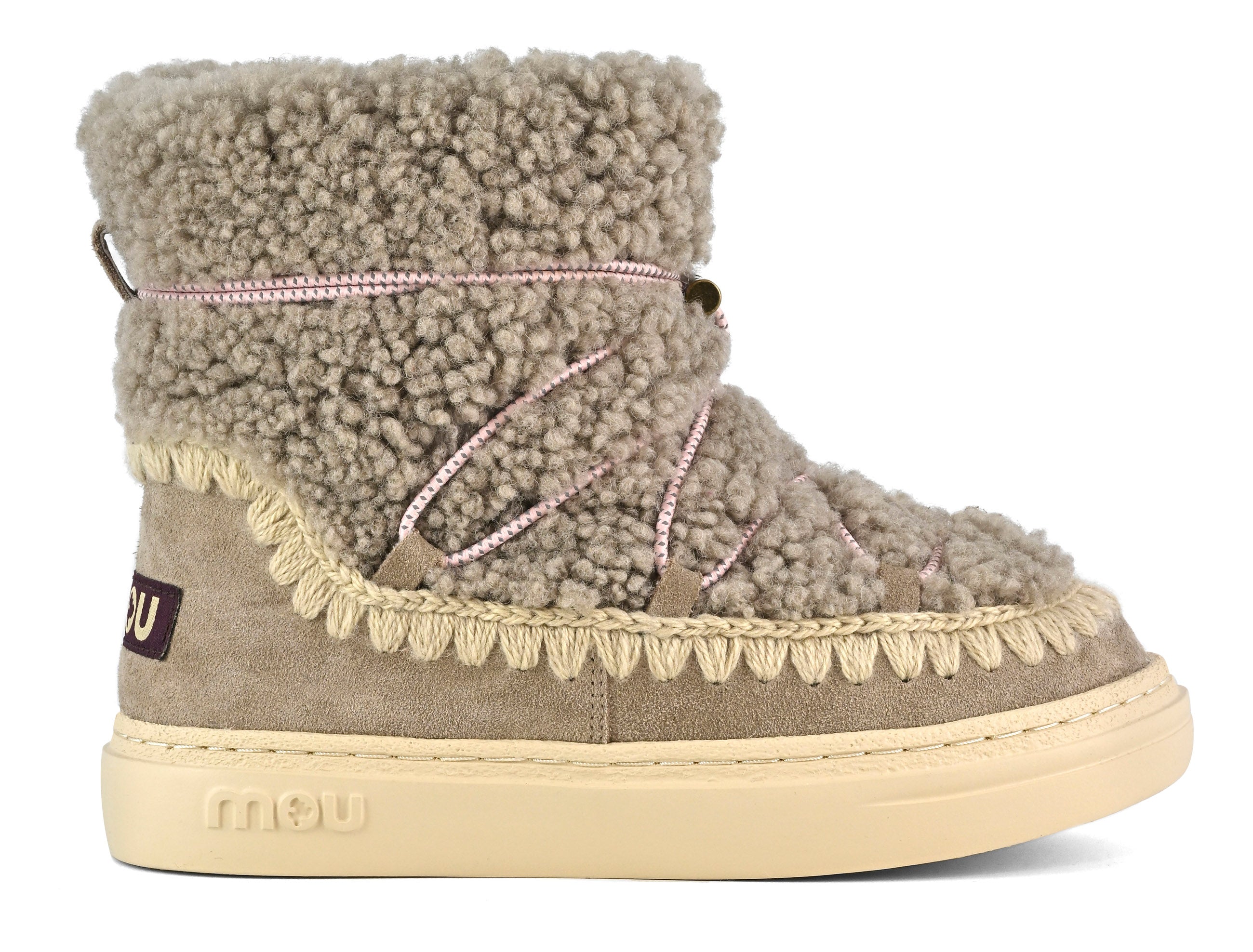 MOU Sneaker Donna Eskimo Bold Scoubidoo Lace-Elephant Grey