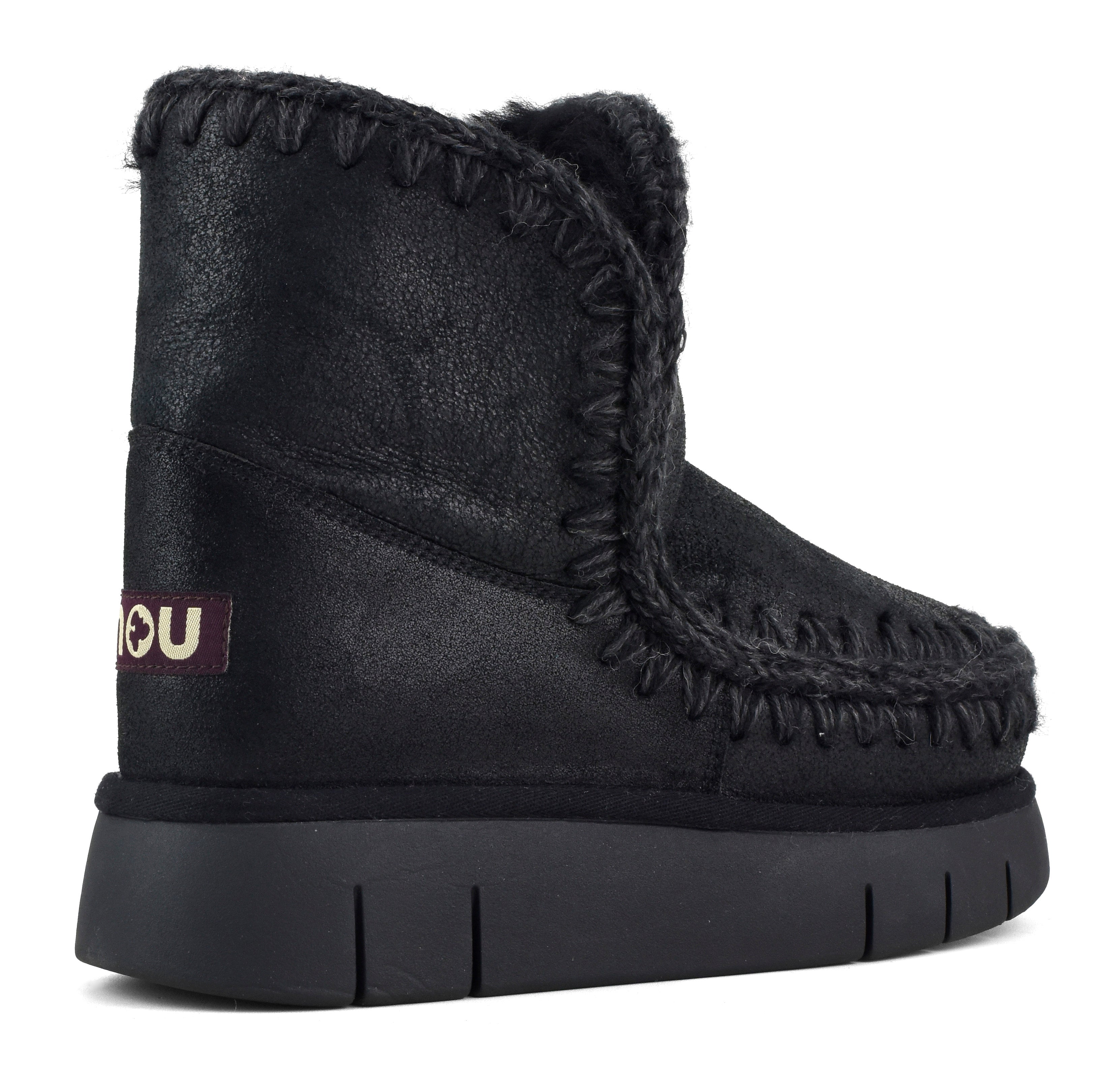 MOU Stivaletto Donna Eskimo 18 Bounce-Cracked Black