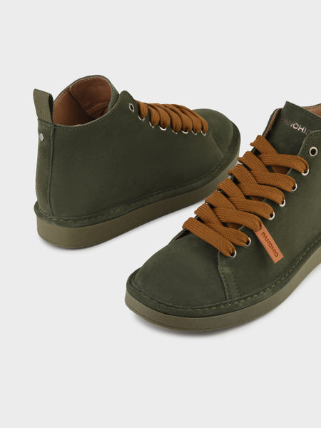 PANCHIC Scarponcino Uomo P01-Verde Militare Brown Sugar