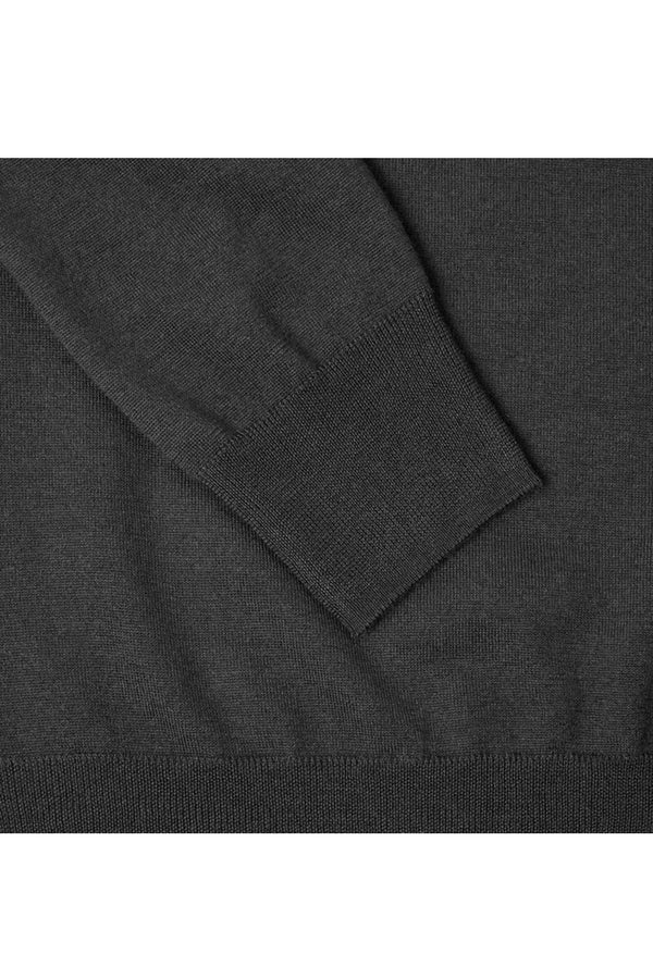 PAOLO PECORA Maglia Uomo Lana Merino Extrafine-Nero