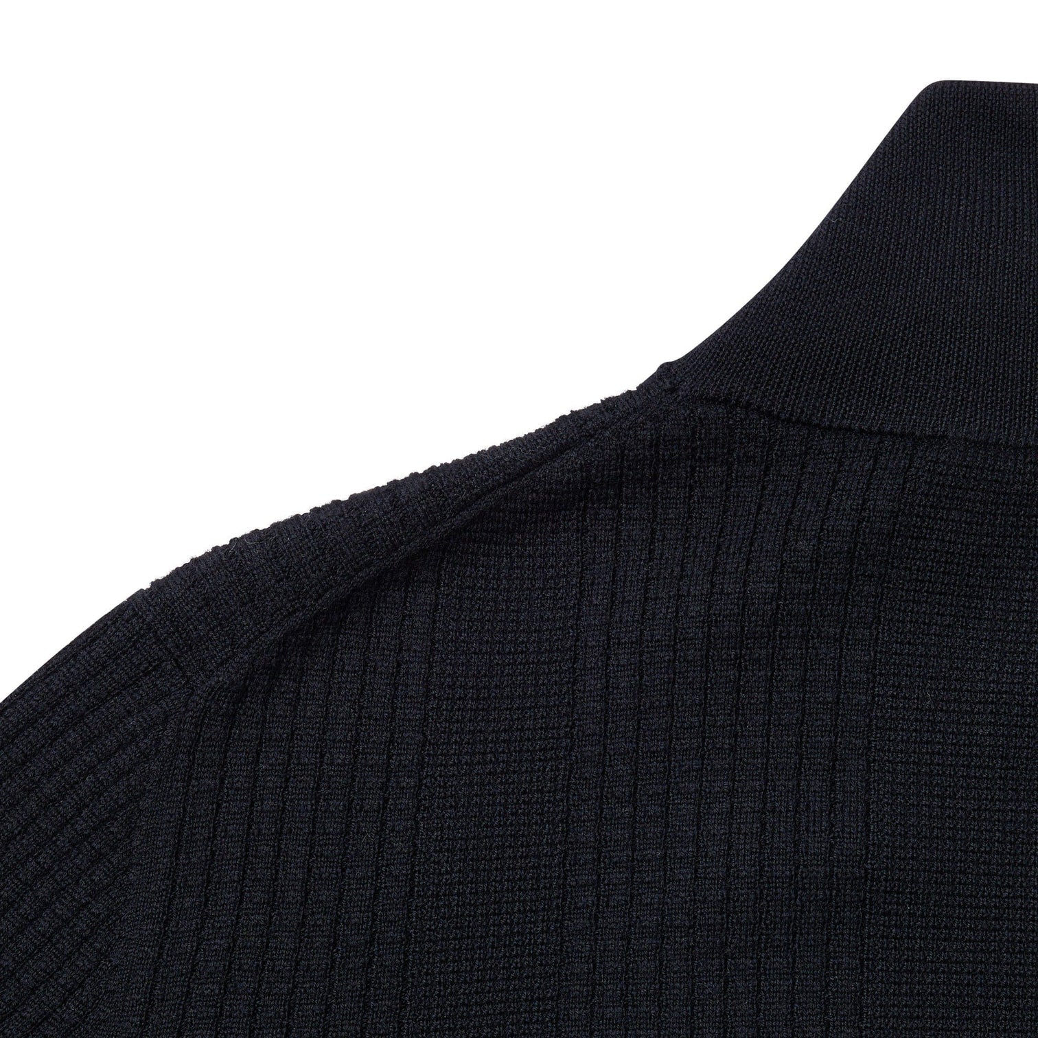 PAOLO PECORA Cardigan Uomo Lana Merino Mix Punti-Nero