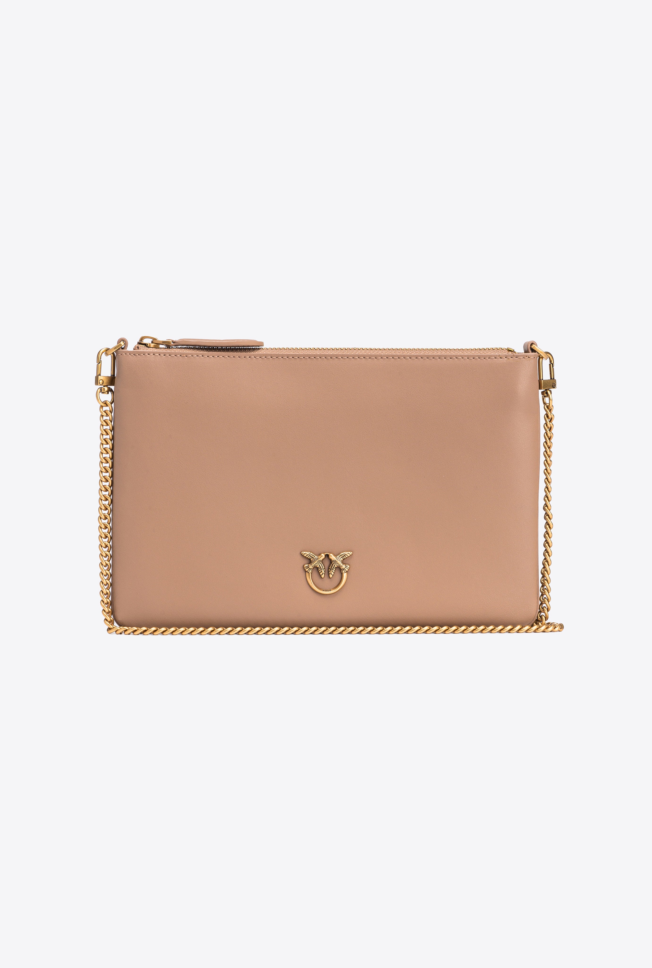 PINKO Borsa Flat Classic-Biscotto Zenzero