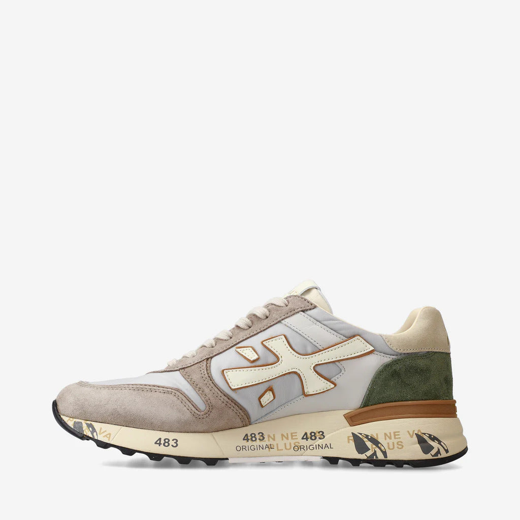 PREMIATA Sneaker Uomo Mick 6871-Beige Bianco