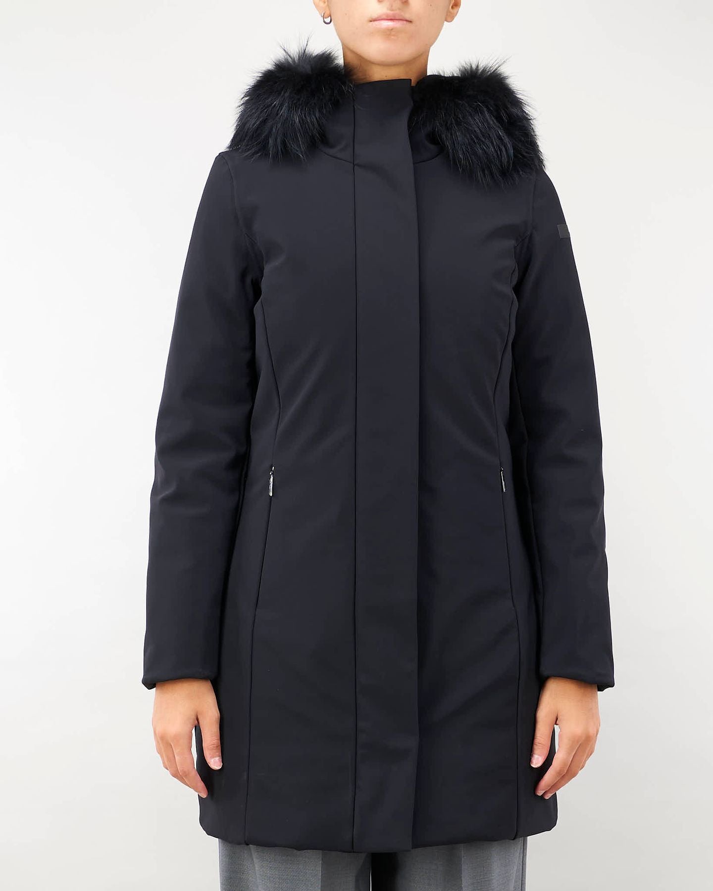 RRD Piumino Donna Winter Long Fur-Black