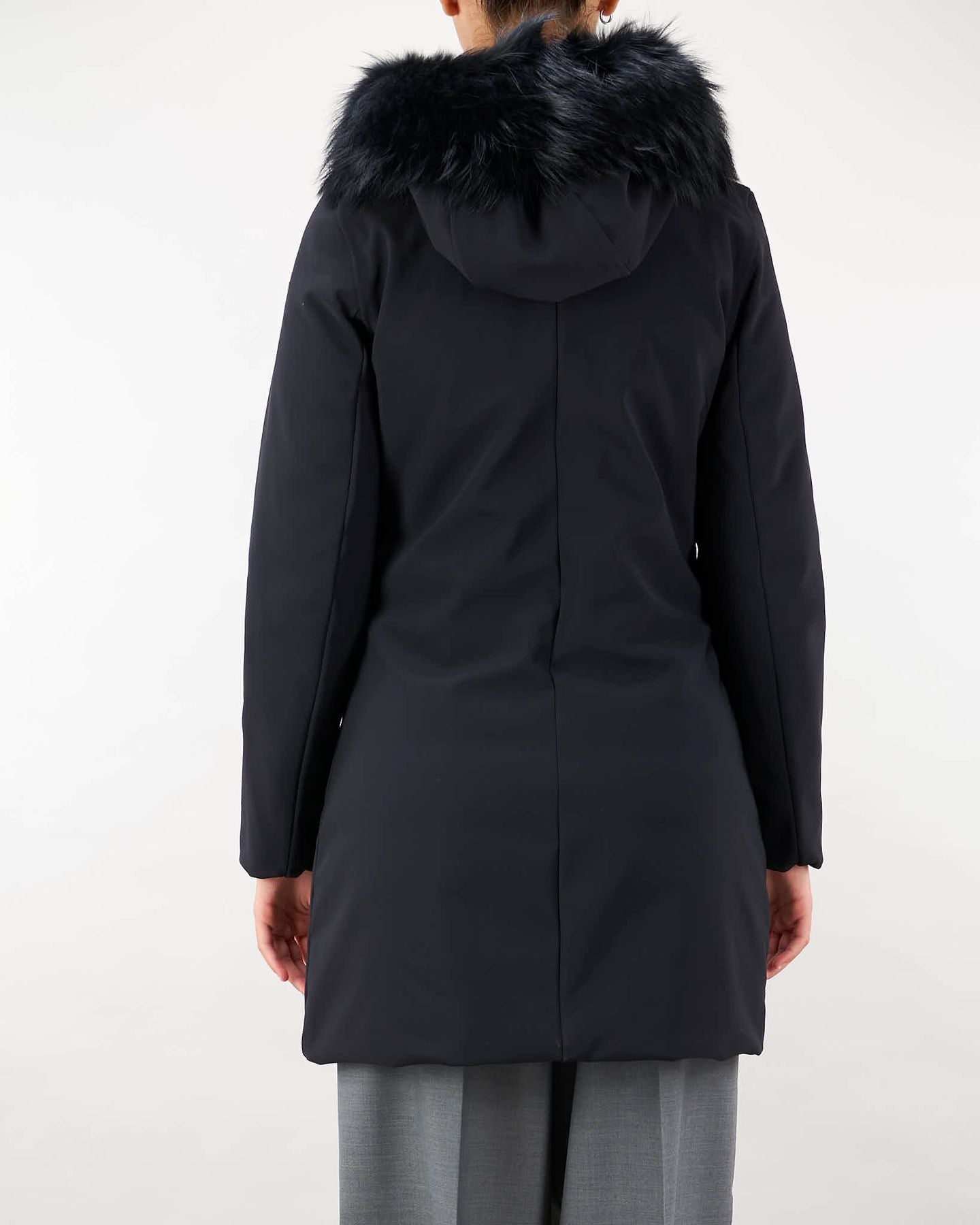 RRD Piumino Donna Winter Long Fur-Black