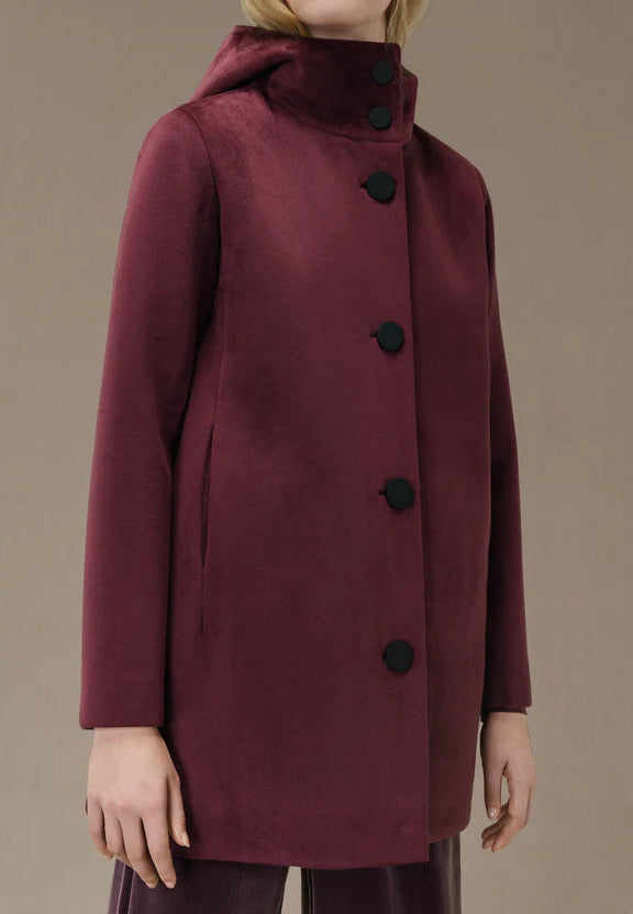 RRD Parka Donna Velvet Neo-Bordeaux