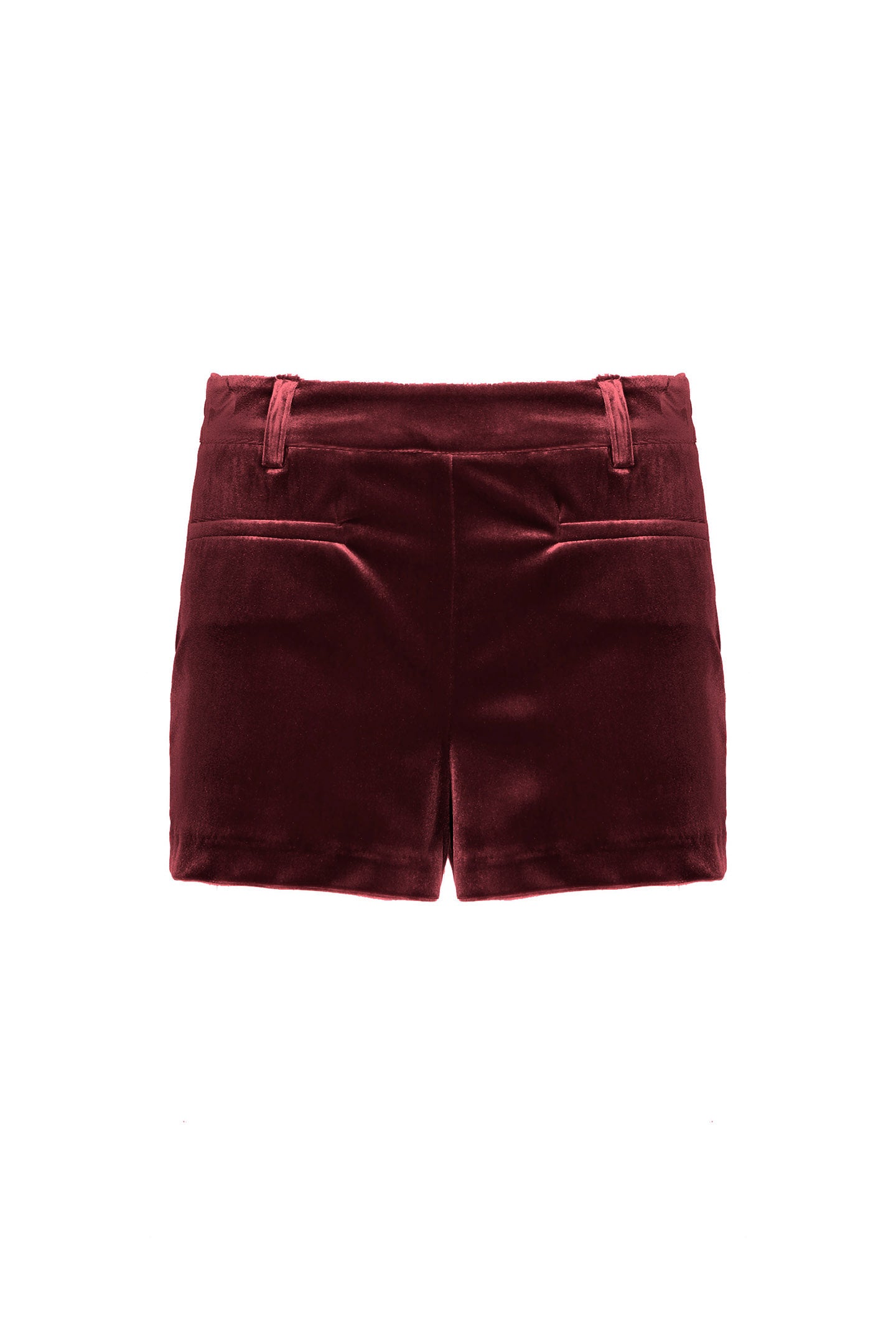 SO ALLURE Short Donna Velluto-Burgundy