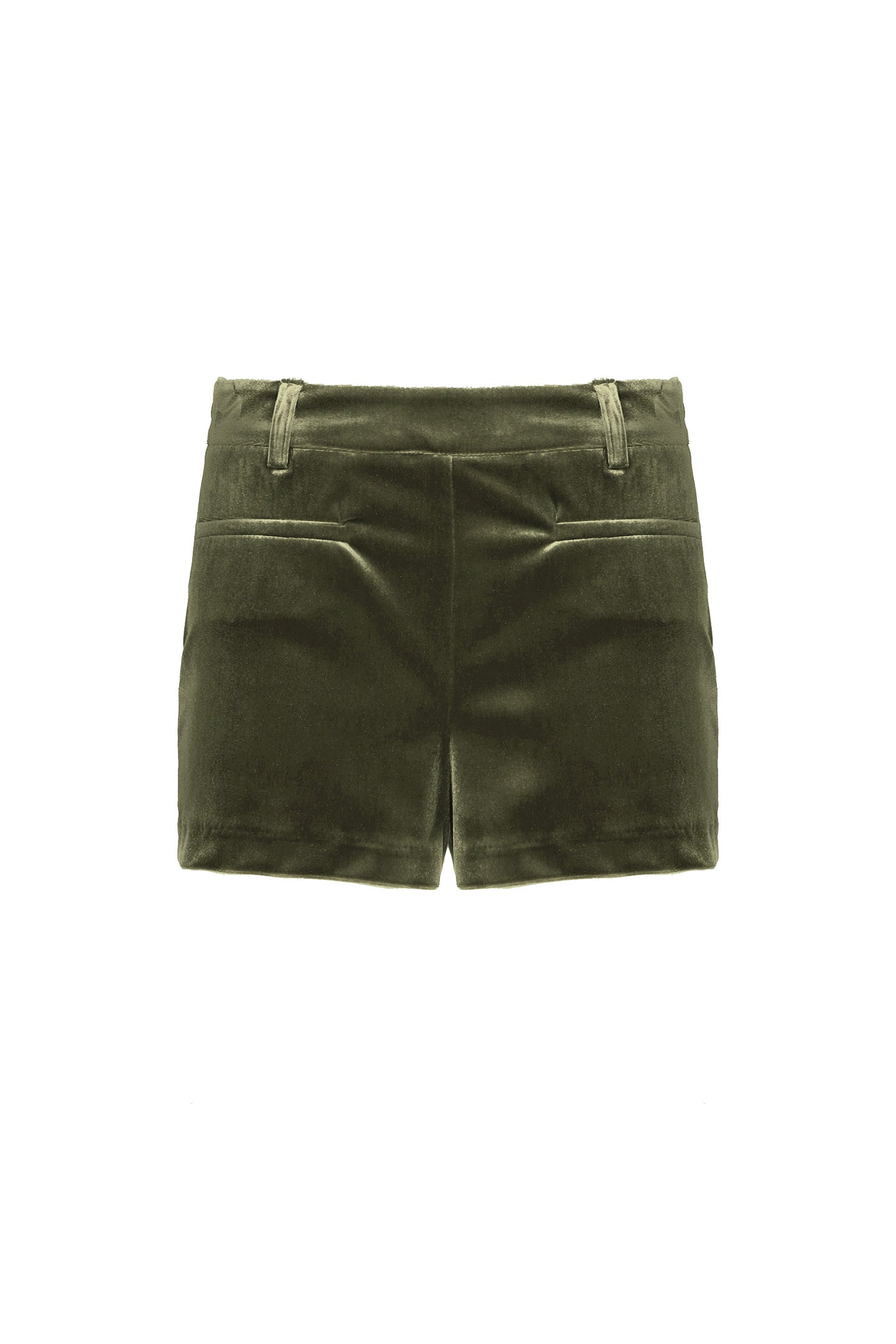 SO ALLURE Short Donna Velluto-Green