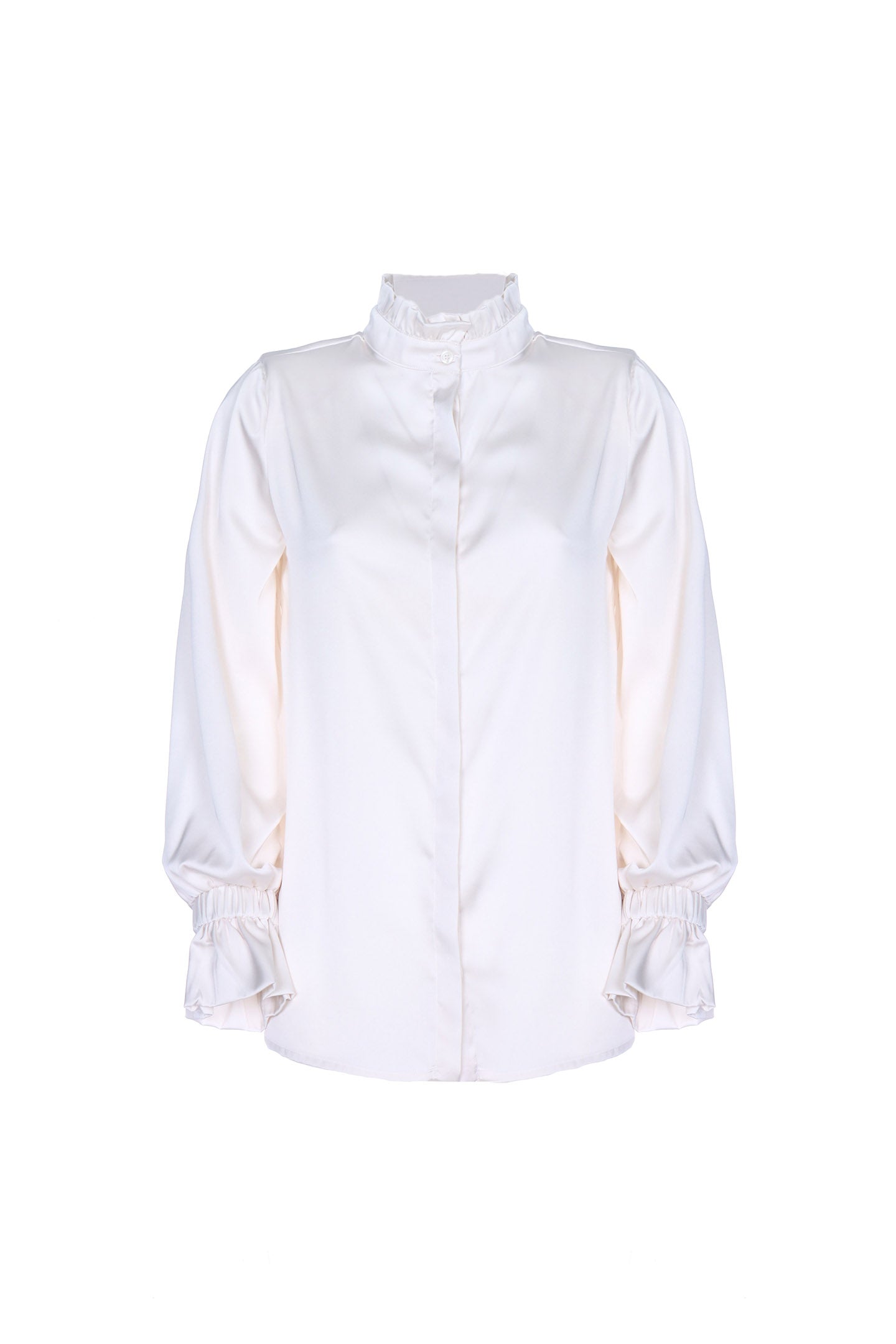 SO ALLURE Blusa Donna Rouches Raso-Butter