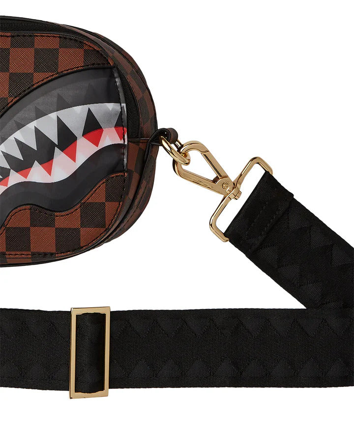 SPRAYGROUND Borsello Sharks in Paris Lenticular Chomp Sling-Marrone