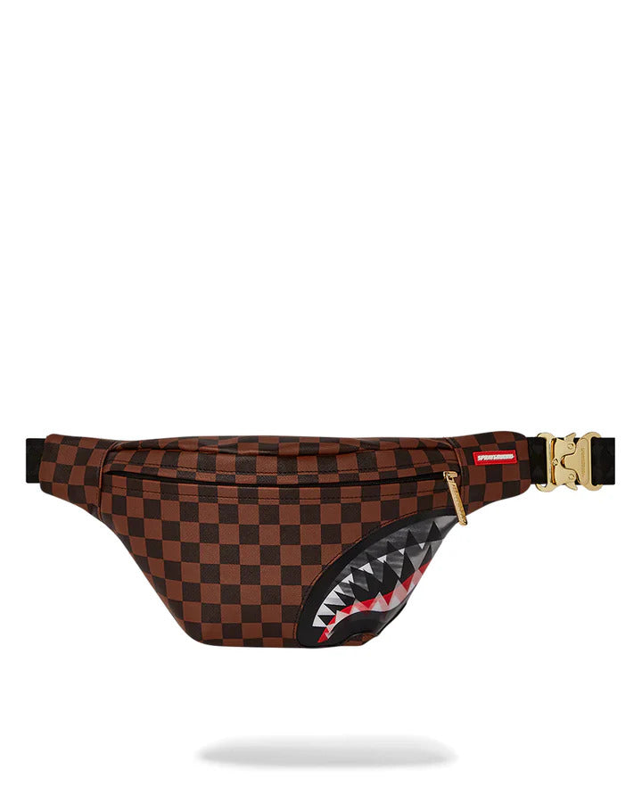 SPRAYGROUND Marsupio Sharks in Paris Lenticular Chomp Crossbody Savvy-Marrone