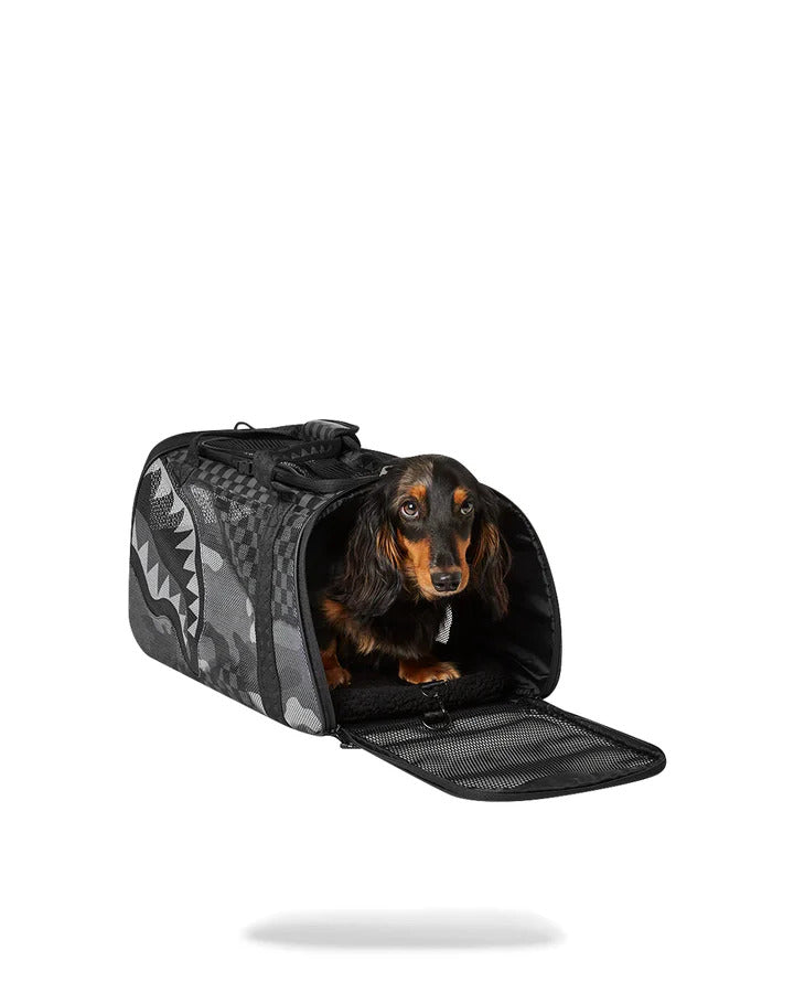 SPRAYGROUND Borsa Trasportino Split up Camo Tear Large Pet Carrier-Nero