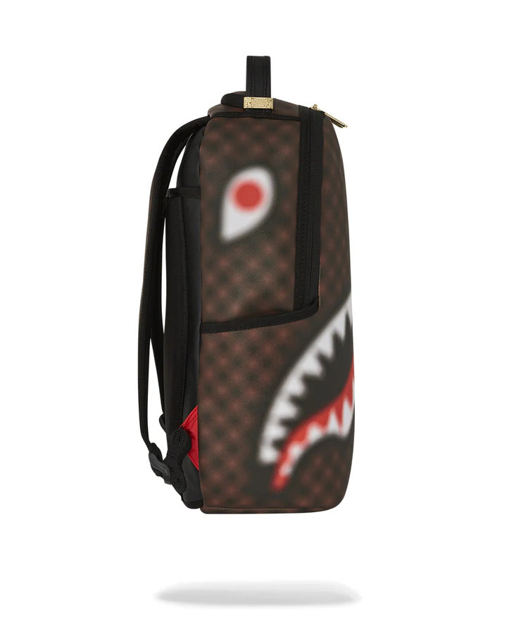 SPRAYGROUND Zaino Shark in Paris Blur-Marrone