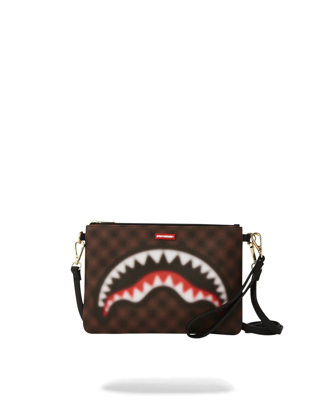 SPRAYGROUND Pochette Sharks in Paris Blur-Marrone