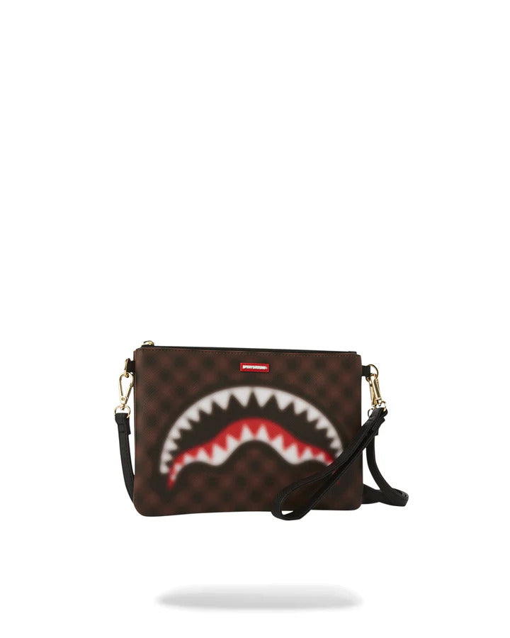 SPRAYGROUND Pochette Sharks in Paris Blur-Marrone