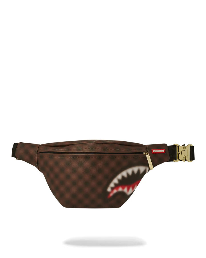 SPRAYGROUND Marsupio Shark in Paris Blur Savvy Crossbody-Marrone