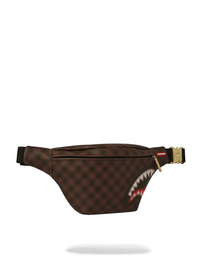 SPRAYGROUND Marsupio Shark in Paris Blur Savvy Crossbody-Marrone