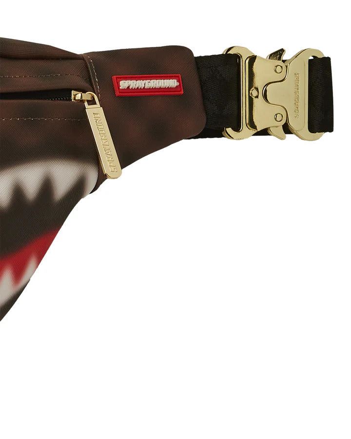 SPRAYGROUND Marsupio Shark in Paris Blur Savvy Crossbody-Marrone