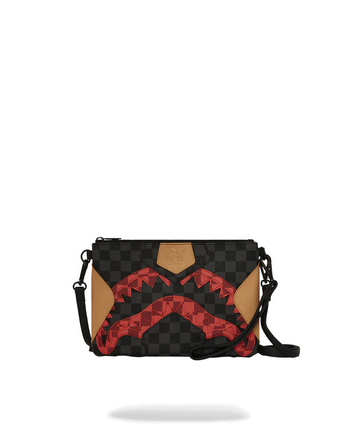 SPRAYGROUND Pochette Evil Triple Decker-Nero