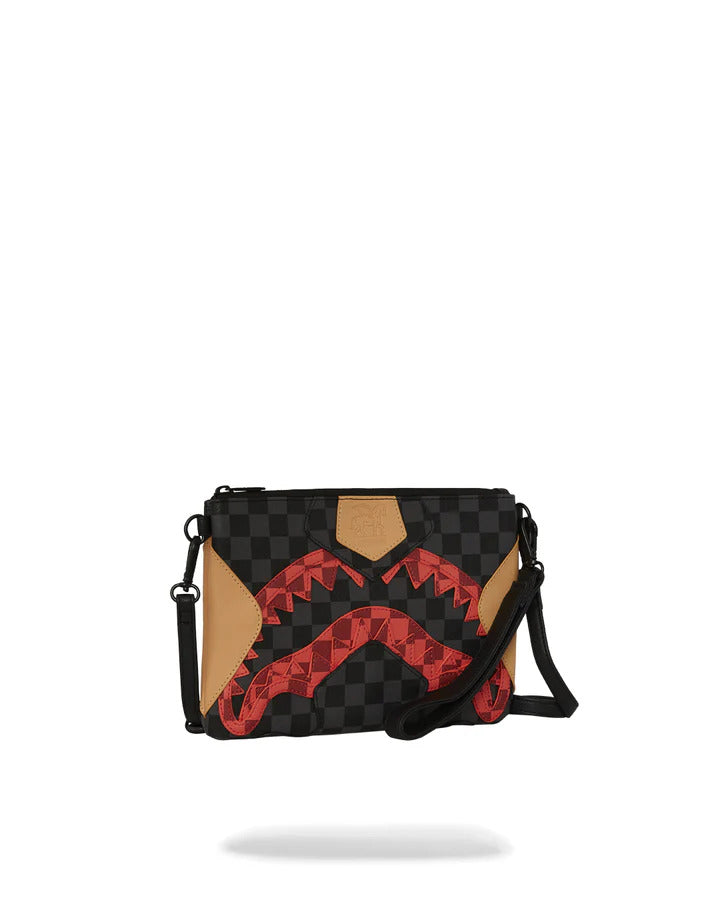 SPRAYGROUND Pochette Evil Triple Decker-Nero