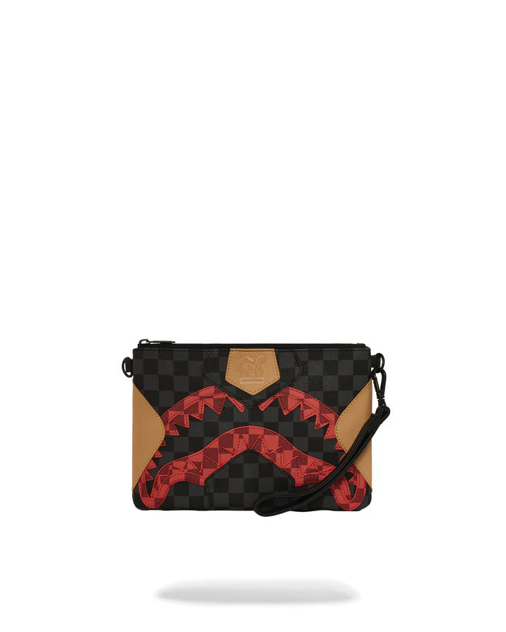 SPRAYGROUND Pochette Evil Triple Decker-Nero