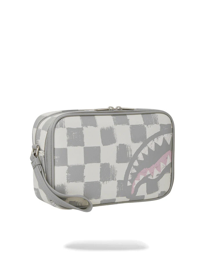 SPRAYGROUND Pochette Beauty Vanquish Cream Toiletry Bag-Grigio