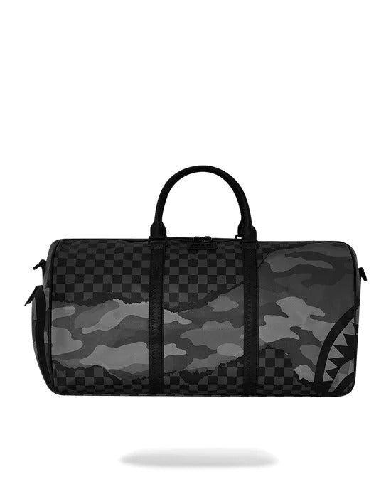 SPRAYGROUND Borsone Split Up Camo Tear Duffle Large-Nero