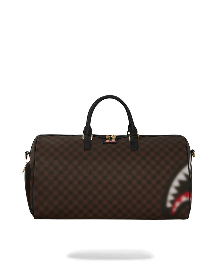 SPRAYGROUND Borsone Sharks in Paris Blur Duffle-Marrone