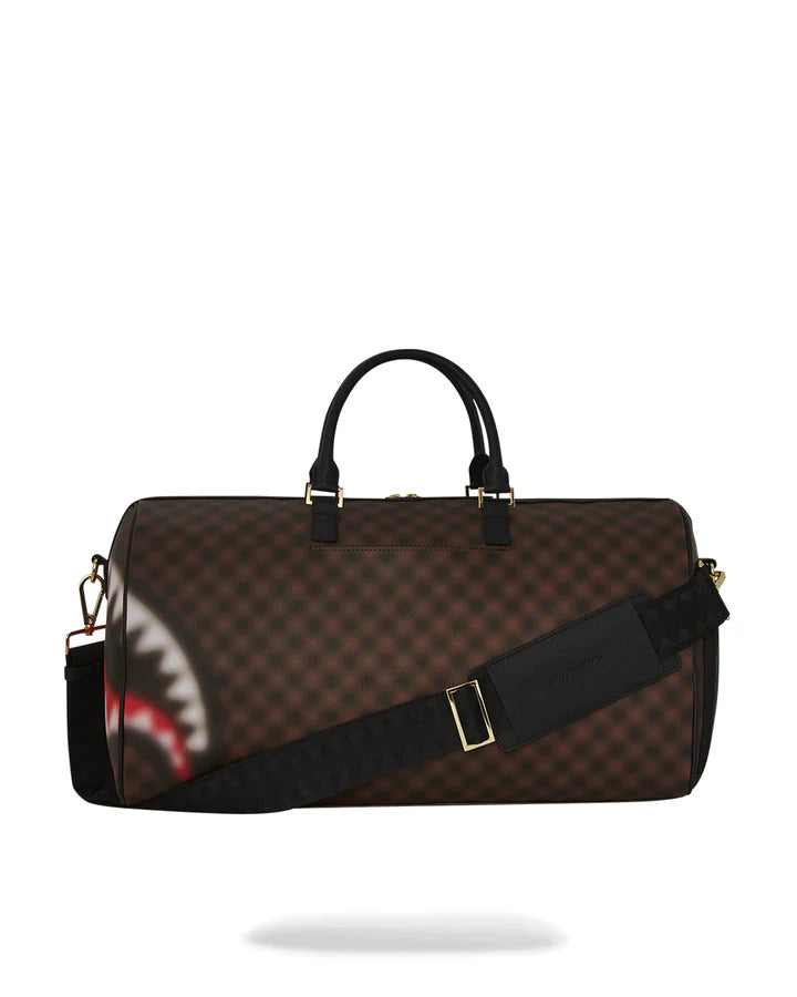 SPRAYGROUND Borsone Sharks in Paris Blur Duffle-Marrone