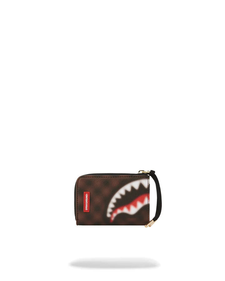 SPRAYGROUND Portafoglio Sharks in Paris Blur Wallet-Marrone