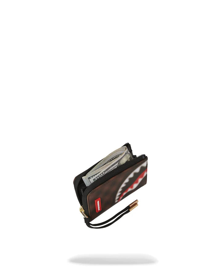 SPRAYGROUND Portafoglio Sharks in Paris Blur Wallet-Marrone