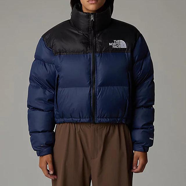 THE NORTH FACE Giacca Donna Nuptse Short Jacket-Summit Navy Tnf Black