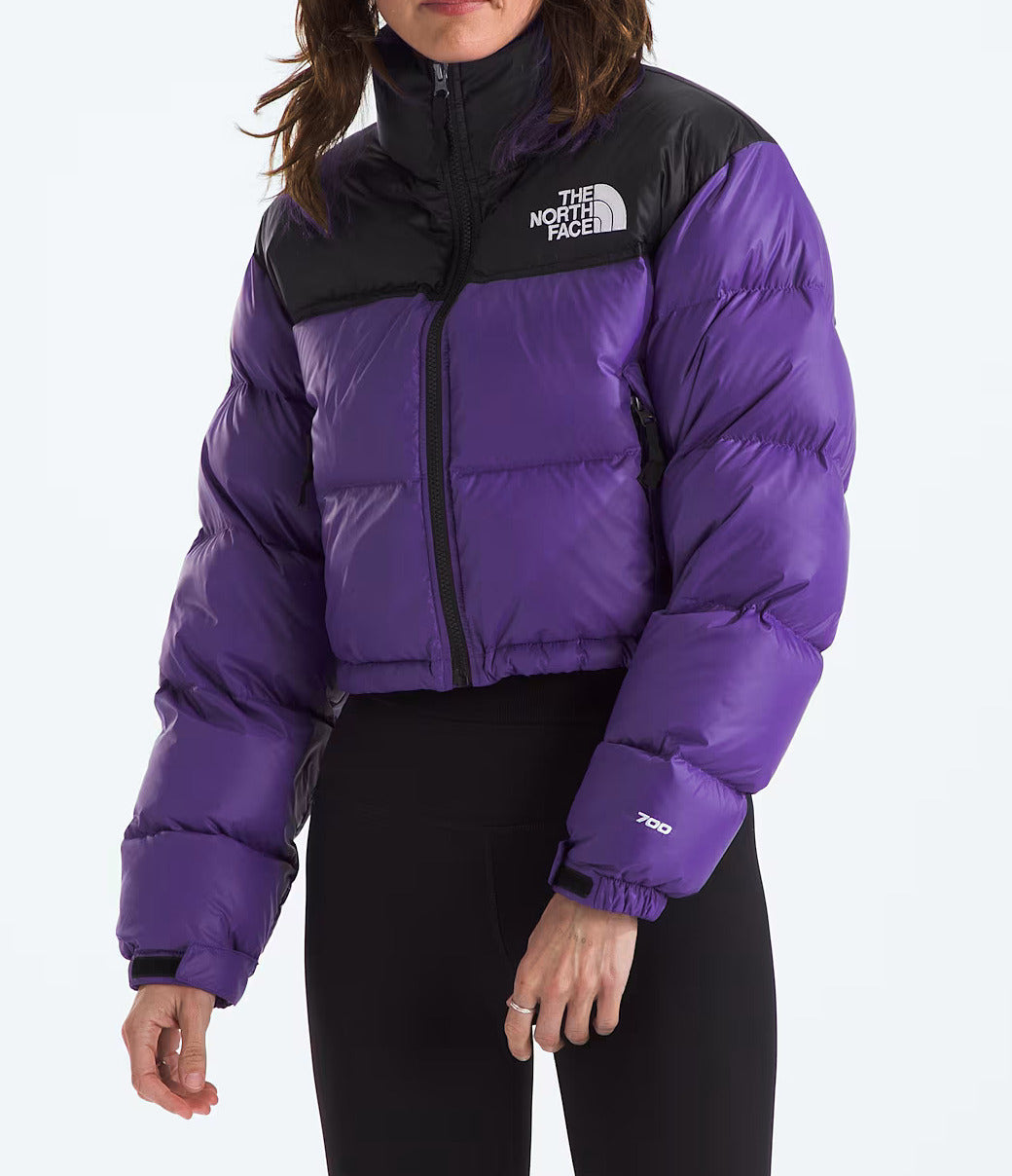 THE NORTH FACE Giacca Donna Nuptse Short Jacket-Peak Purple Tnf Black