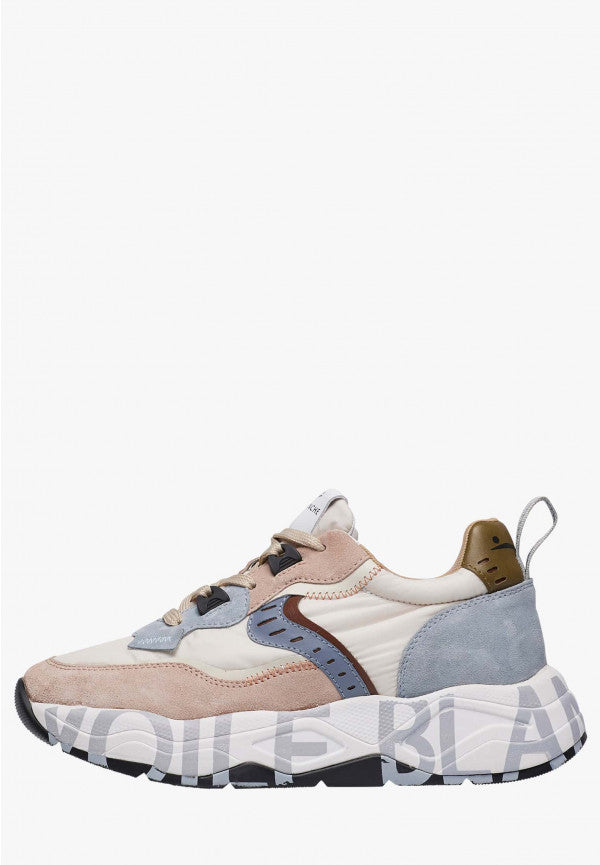 VOILE BLANCHE Sneaker Donna CLUB105-Rosa Beige