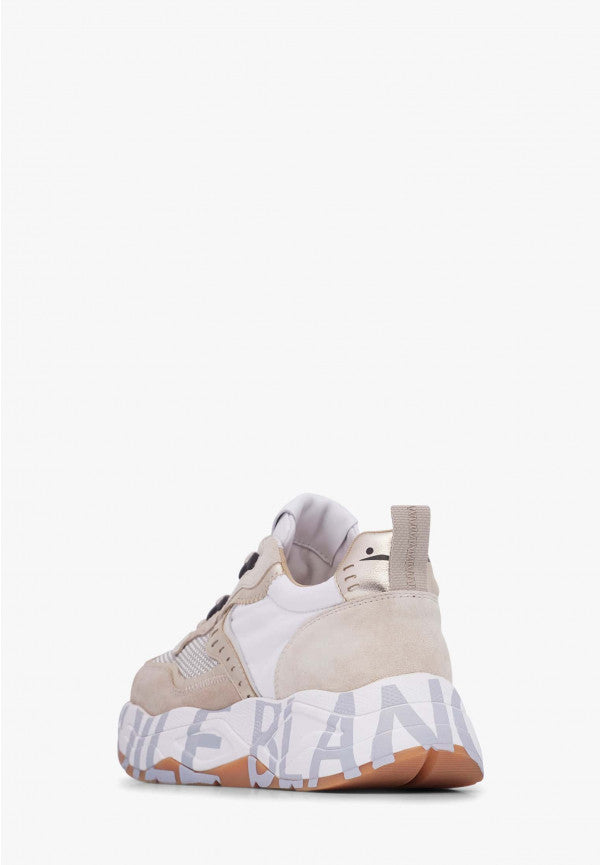 VOILE BLANCHE Sneaker Donna CLUB105-Beige Oro