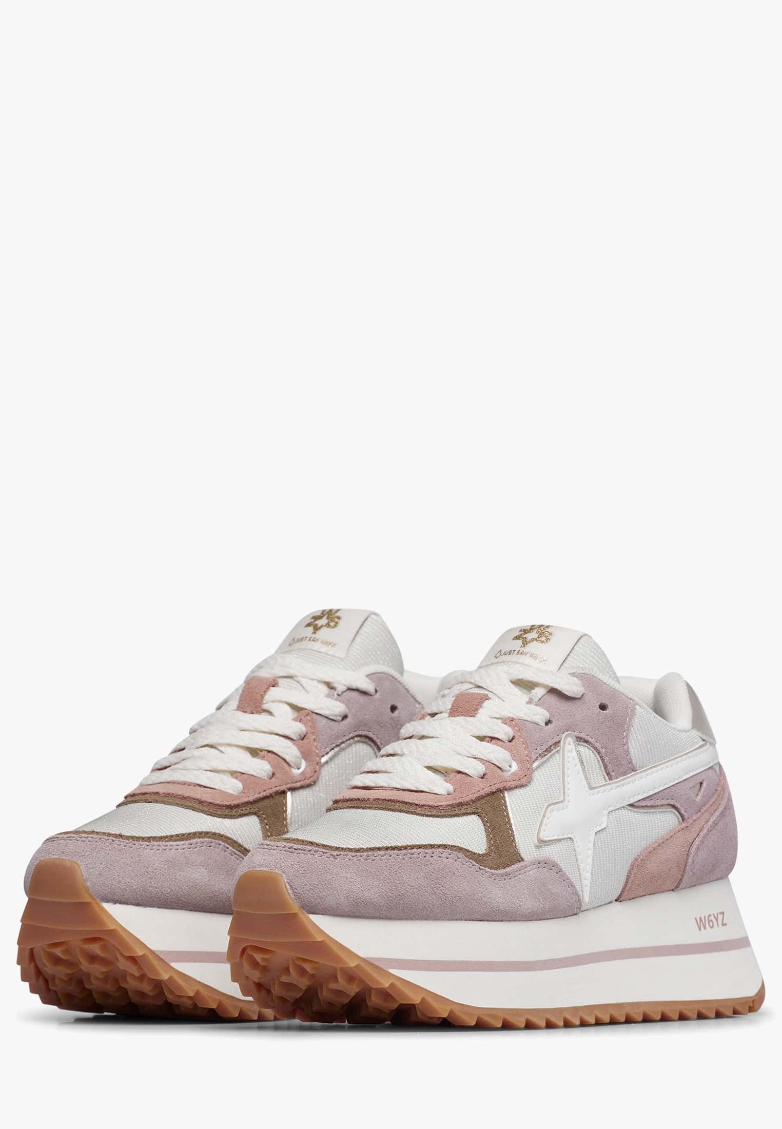 W6YZ Sneaker Donna Deva W-Rosa Bianco