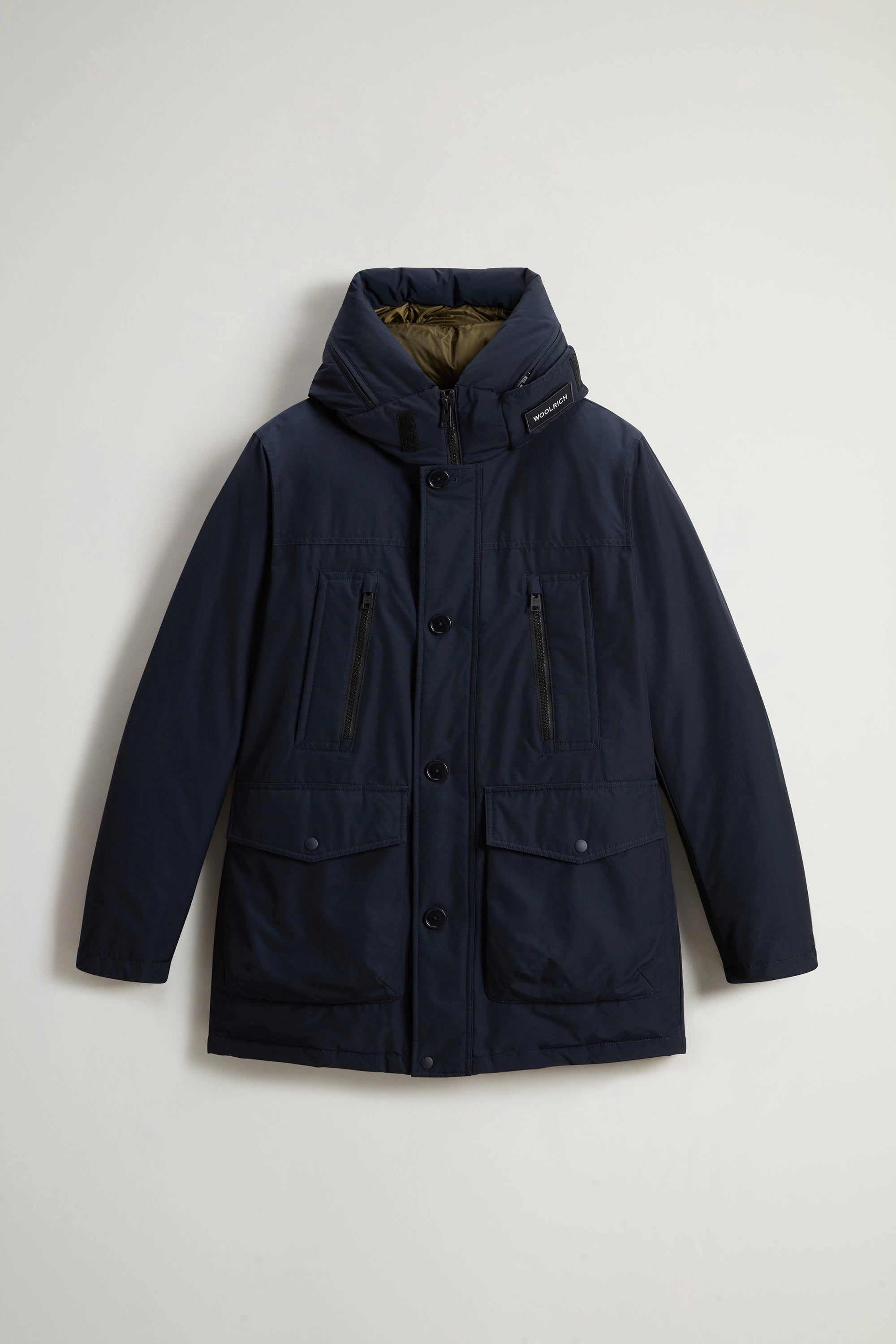 WOOLRICH Parka Uomo Ramar Arctic-Blue Melton