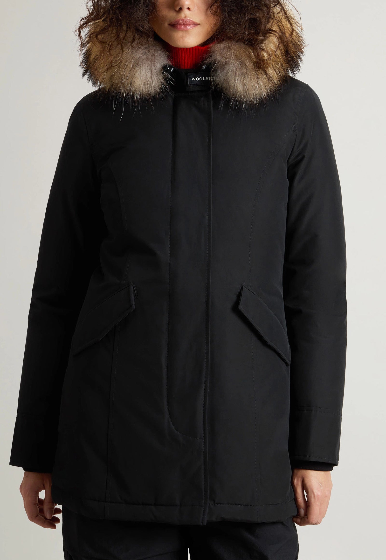 WOOLRICH Parka Donna Arctic Raccoon-Black