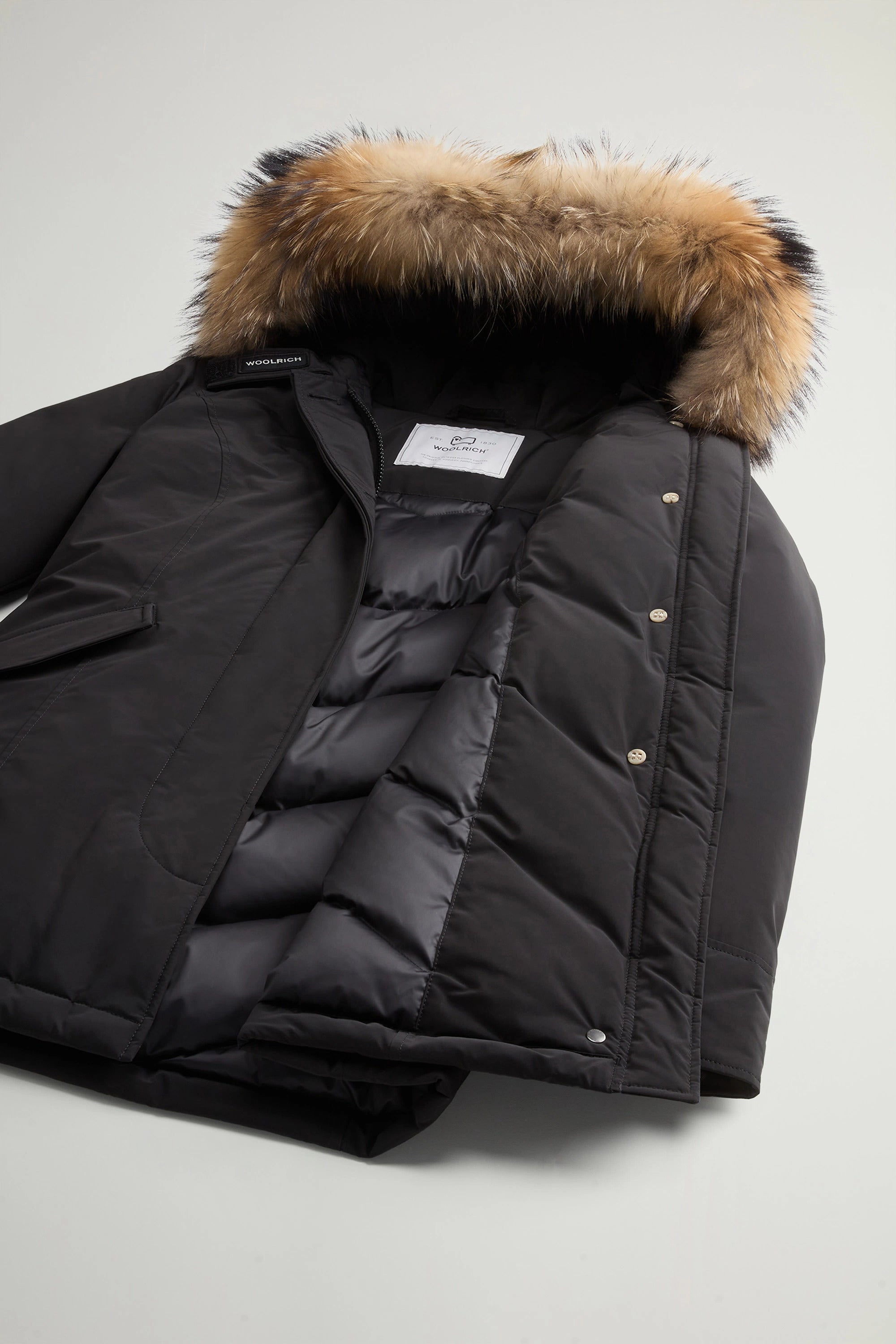 WOOLRICH Parka Donna Luxury Arctic Raccoon-Black