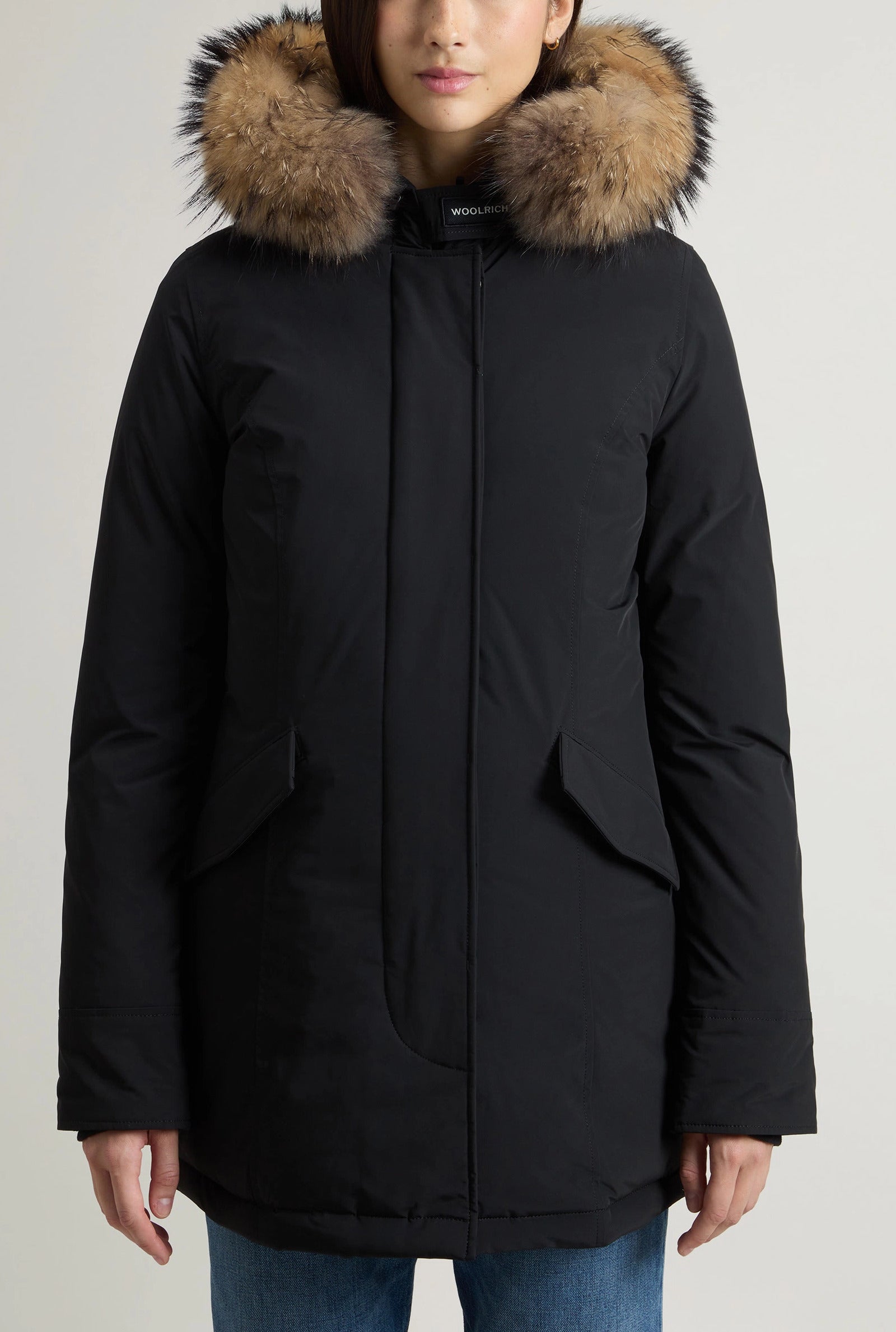 WOOLRICH Parka Donna Luxury Arctic Raccoon-Black