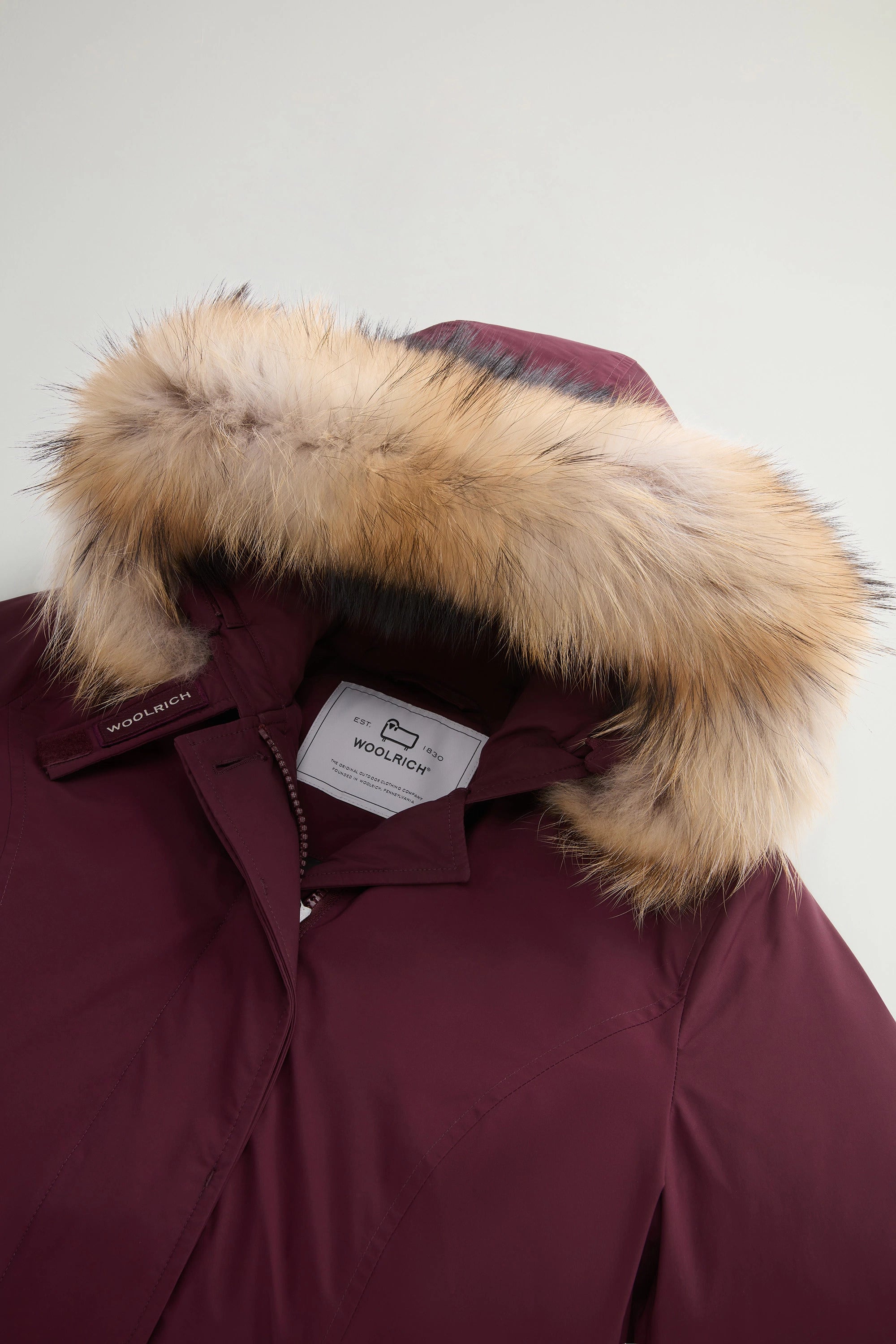 Fashion parka femme bordeaux