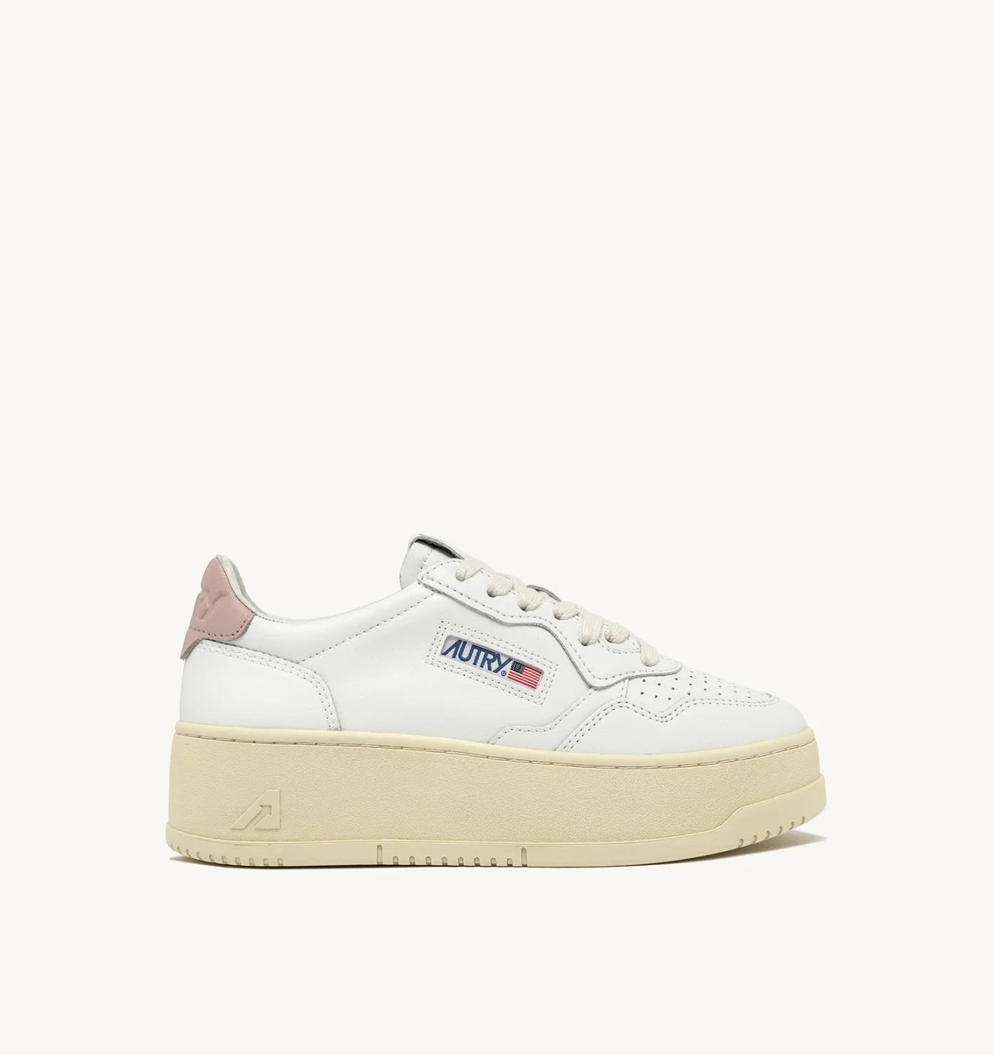 AUTRY Sneakers Donna Medalist Platform PTLW-WB18-Bianco Powder Pink