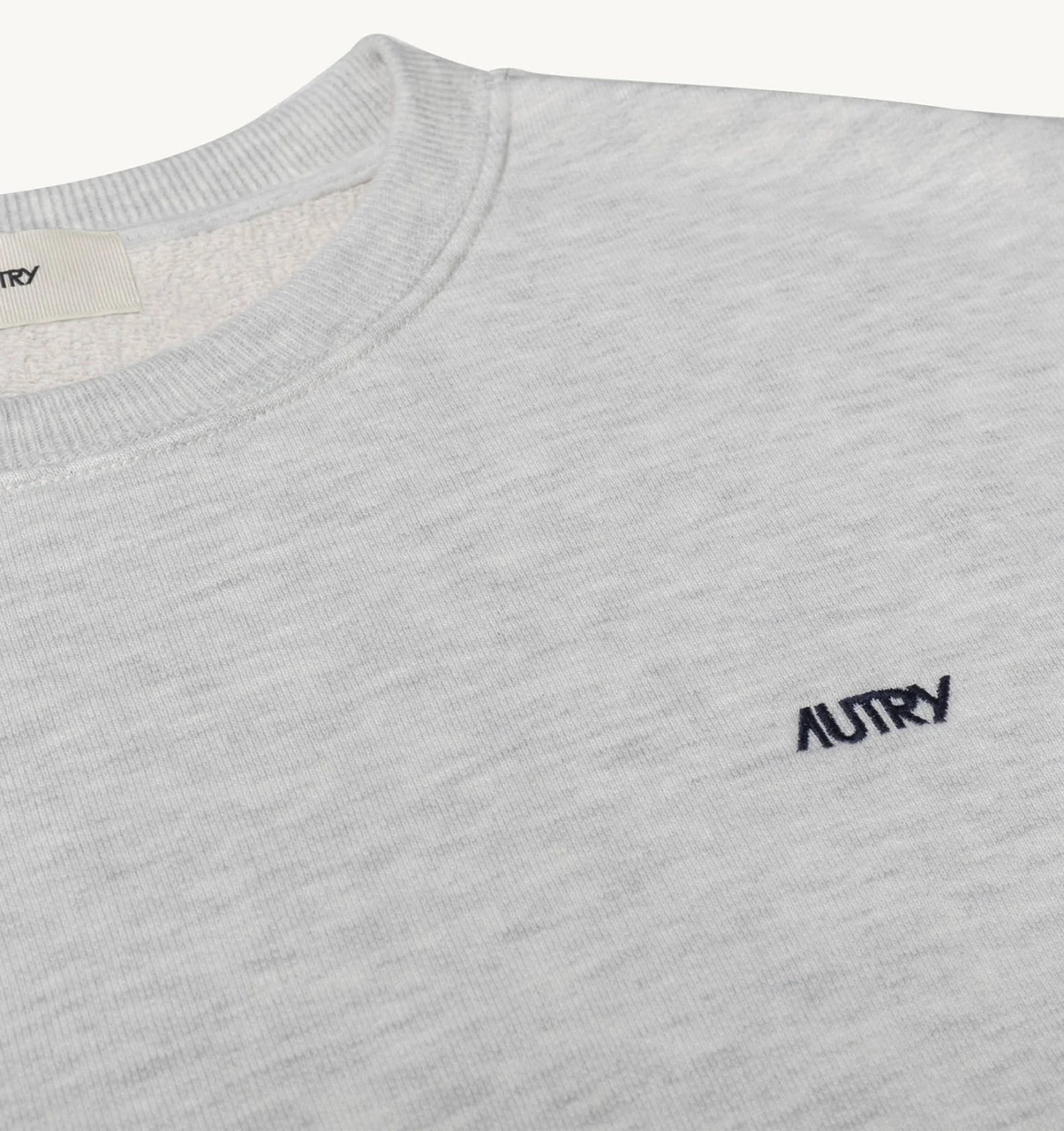 AUTRY Felpa Uomo Ricamo Logo-Grigio Melange