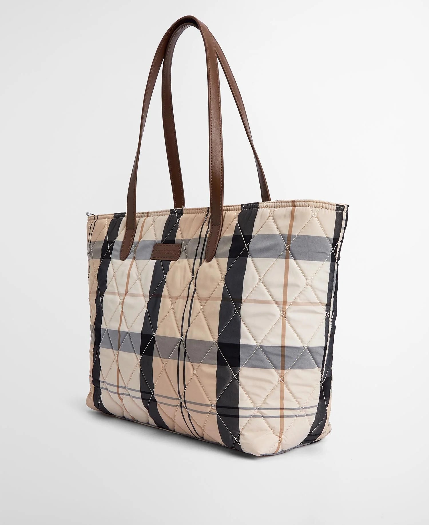 BARBOUR Borsa Tote Wetherham Quilted Tartan-Safari Tartan