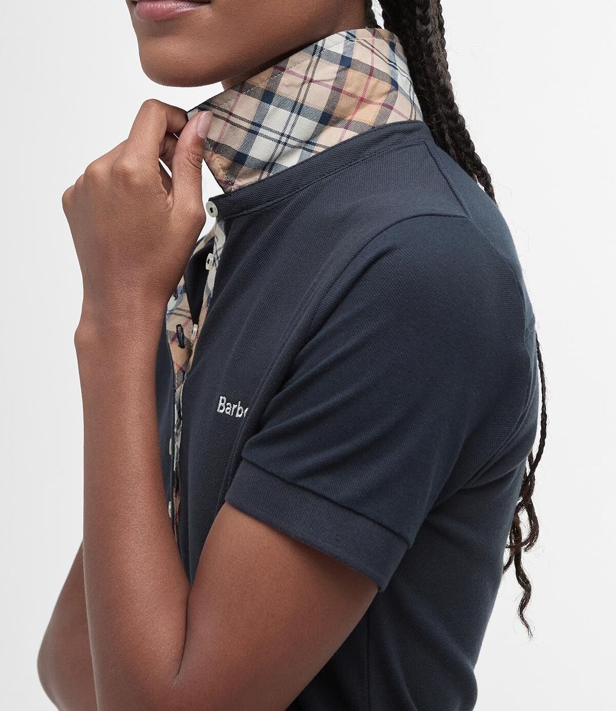 BARBOUR Polo Donna Portsdown-Navy Hessian