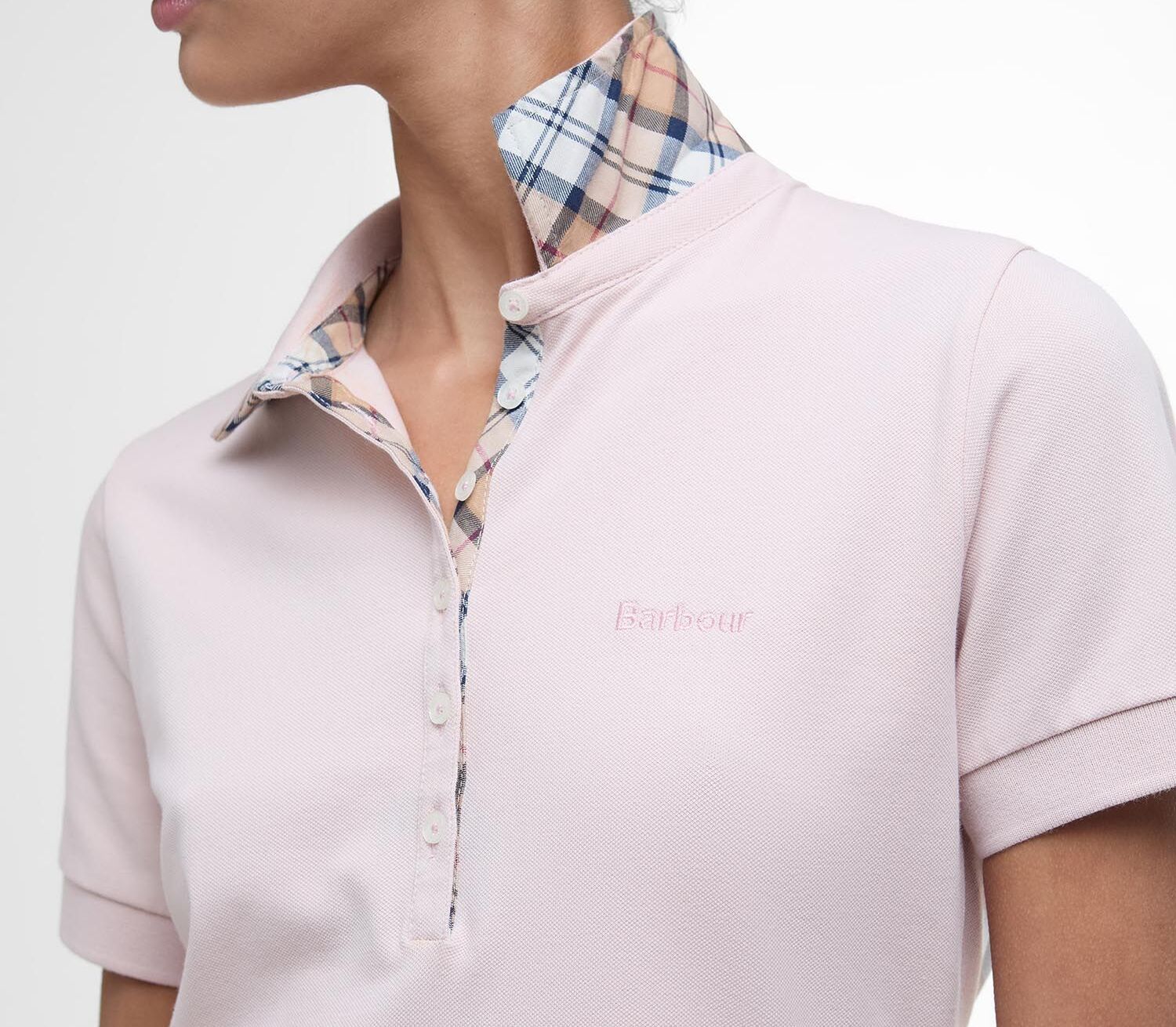 BARBOUR Polo Donna Portsdown-Primrose Pink Hessian